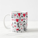 Search for red and white cat mugs Dog