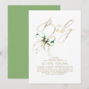 Search for green gold baby shower invitations For her