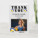 Search for volleyball thank you cards Coach