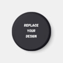 Search for blank magnets Printable editable modern  logo