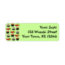 Search for sushi return address labels Sashimi