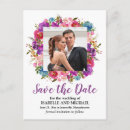 Search for purple save the date postcards Pink
