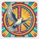 Search for yellow peace sign stickers Red