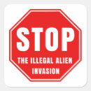 Search for illegal stickers Immigrants