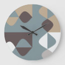 Search for mid century modern clocks Geometric pattern