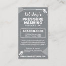 Search for pressure cleaning business cards Power washing