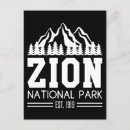 Search for zion national park postcards Hiking