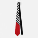 Search for red white and black stripes ties Diagonal