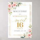 Search for sweet 16 birthday posters Blush pink