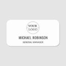 Search for employee with logo name tags Corporate