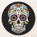 Search for dia de los muertos coasters Floral