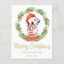 Search for dalmatian christmas cards Puppy
