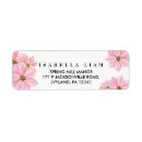 Search for pink tulip return address labels Watercolor