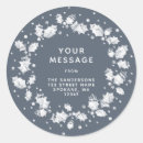 Search for grey address stickers Rustic