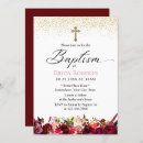 Search for red christening invitations Baby
