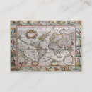 Search for old map business cards Geography