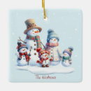 Search for snowman family christmas tree decorations Snowmen