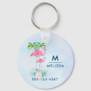 Search for flamingo rounded key rings Tropical birds