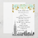Search for nyc skyline wedding invitations Watercolor