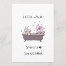 Search for spa party invitations Whimsical