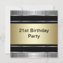 Search for black and gold 21st birthday invitations Classy
