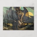 Search for vintage halloween illustration postcards Creepy