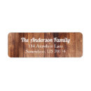 Search for dark wood return address labels Elegant