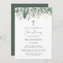 Search for green christening invitations Cross