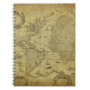 Search for old world map notebooks Ancient