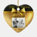 Search for 50th wedding anniversary christmas tree decorations Golden