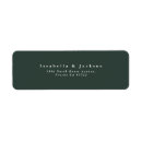 Search for bride and groom names return address labels Stylish