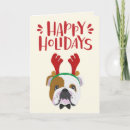 Search for english bulldog christmas cards Funny