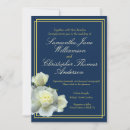 Search for navy blue gold white invitations Classic