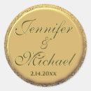 Search for shiny wedding stickers Gold