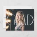 Search for graduation announcement postcards Minimalist