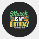 Search for march birthday stickers St patricks