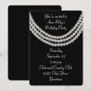 Search for pearl necklace invitations Elegant