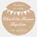 Search for pink christening stickers Baptism