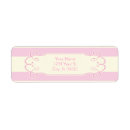 Search for pretty in pink return address labels Baby shower