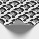 Search for papa wrapping paper Black and white