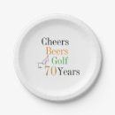 Search for 70th birthday plates Cheers to 70 years
