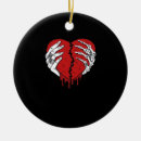 Search for hand heart christmas tree decorations Spooky cute