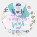 Search for mermaid under the sea stickers Purple and teal