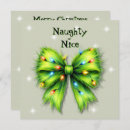 Search for naughty or nice christmas cards Green