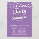 Search for fabulous 40th birthday invitations String lights