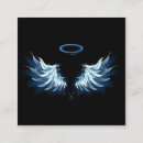 Search for angel wings business cards Blue