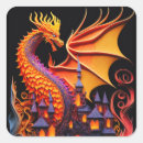 Search for fantasy castle stickers Dragon