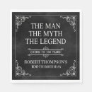 Search for 100th birthday napkins Black and white