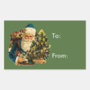 Search for vintage santa claus stickers Old fashioned