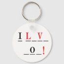Search for i style key rings I love you
